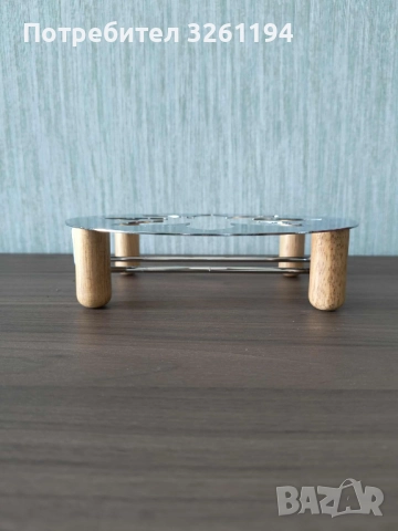 поставка, подложка за съдове метал и дърво– кръгла, снимка 4 - Други стоки за дома - 52282996