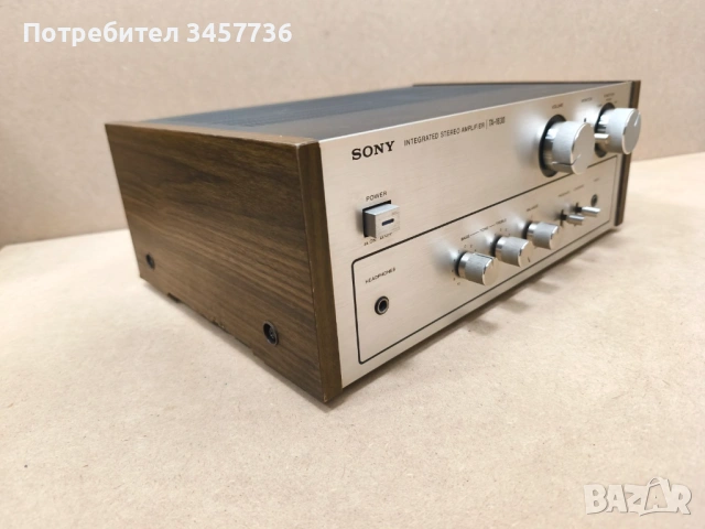Винтидж Японски Стерео Усилвател SONY TA-1630 с дървени страници TAC-17, снимка 2 - Ресийвъри, усилватели, смесителни пултове - 53467560