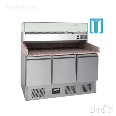 Саладе с гранитен плот и витрина 1/4 GN SLV03VR414VD