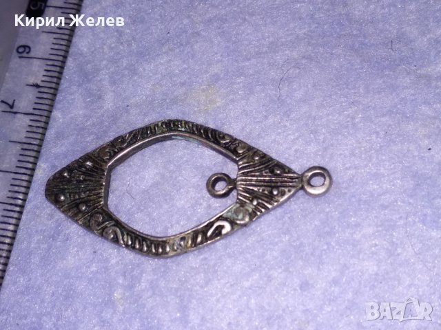 ПОСРЕБРЕН ОРНАМЕНТИРАН РЕТРО ВИНТИДЖ СТИЛ МЕДАЛЬОН БЛАГОРОДНА СТОМАНА 15032, снимка 6 - Колиета, медальони, синджири - 39330660