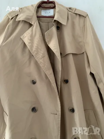 Класическо тренчкот палто VILA, снимка 4 - Палта, манта - 49061937