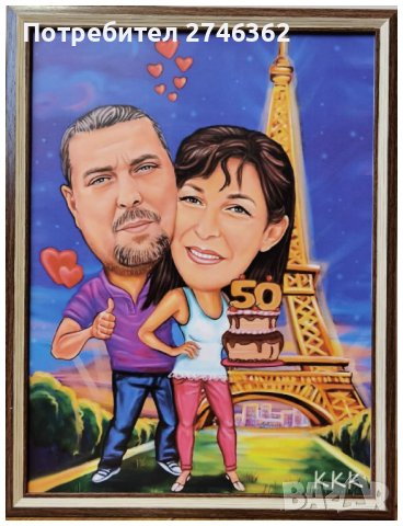 Дигитална Карикатура-шарж в рамка, снимка 14 - Картини - 29493243