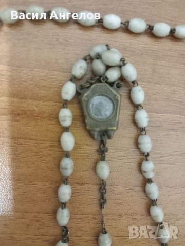 Стара италианска католическа броеница, снимка 4 - Антикварни и старинни предмети - 39629986