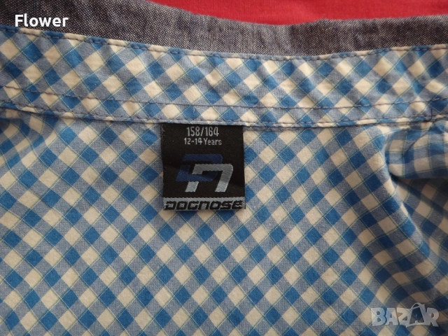 Нова детска риза за момче Docnose, размер 158-164, 12-14г, снимка 4 - Детски ризи - 52955449
