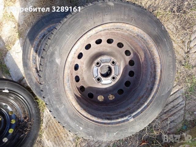 Стоманени джанти със зимни гуми , снимка 2 - Гуми и джанти - 52969097