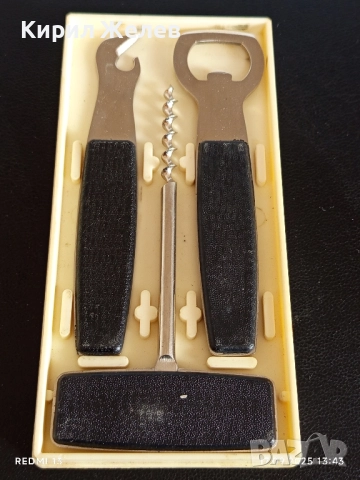 Винтидж комплект тирбушон,отварачки 1973г. СССР рядък за КОЛЕКЦИОНЕРИ 50510, снимка 4 - Други ценни предмети - 51744261