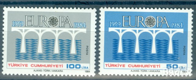 Турция 1984 Eвропа CEПT (**) чиста серия, неклеймована., снимка 1 - Филателия - 43625448