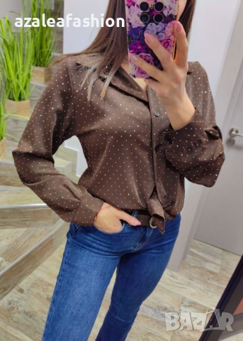Дамска риза с камъчета, снимка 2 - Ризи - 53082507