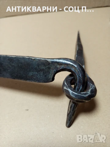 Комплект Соц Старо Ръчно Ковано Резе За Врати Порти., снимка 14 - Антикварни и старинни предмети - 50842291