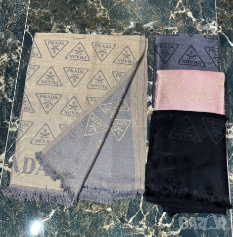 шалове prada , снимка 3 - Шалове - 52023091
