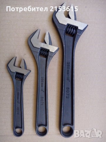 BAHCO 3 броя качествени раздвижени ключове оригинални, снимка 5 - Ключове - 43583973