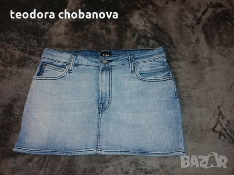 Дънкова пола Lee, снимка 3 - Поли - 28405503