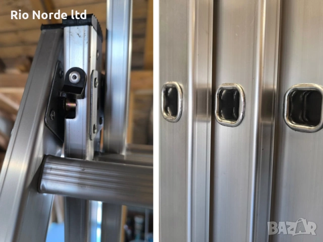 Стълба алумениева секционна 3х9 6,44м, снимка 6 - Други инструменти - 53556180