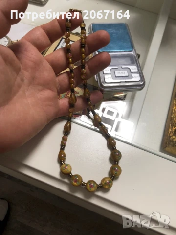 Гердан от художествено стъкло, снимка 11 - Колиета, медальони, синджири - 51020605