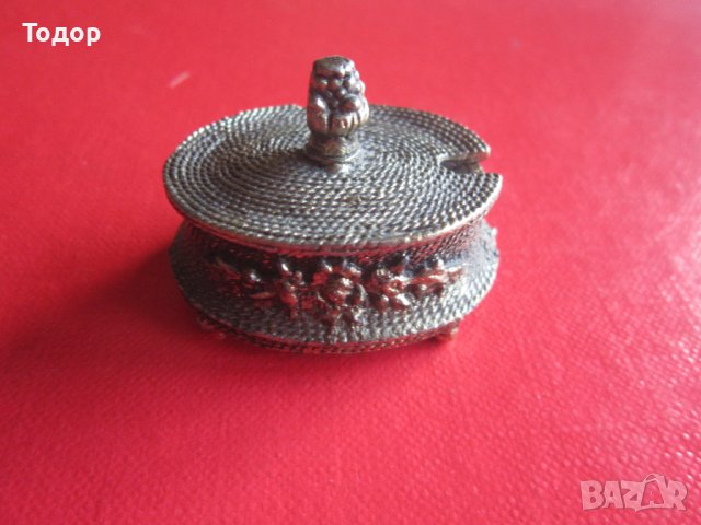 Страхотна бронзова кутийка за хапчета 6, снимка 6 - Арт сувенири - 36918830
