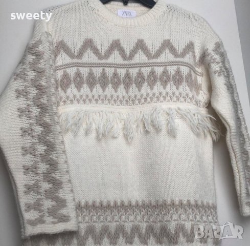 Уникален детски пуловер Zara, снимка 2 - Детски пуловери и жилетки - 43852396