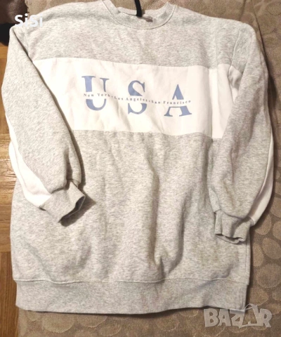 Спортен суичър USA, ватиран