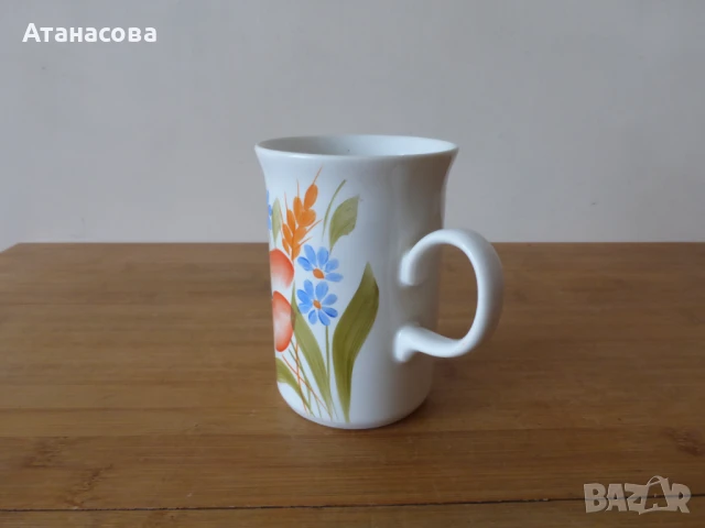 Колекционерска порцеланова чаша Коста Йорданов Видин 1980 г , снимка 5 - Чаши - 50762184