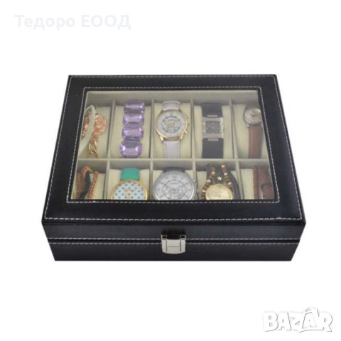 Луксозна кутия за часовници или други бижута с 10 отделения, снимка 7 - Други - 43900960