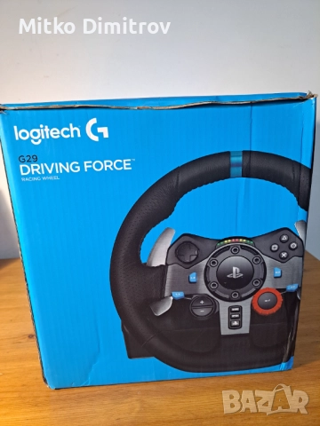 Волан с педали Logitech - G29, черен, PC/PS3/PS4/PS5+игра Gran Turismo, снимка 3 - PlayStation конзоли - 52829245