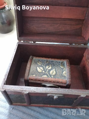 Стилни кутии за бижута от Дърворезба и ковано желязо , снимка 4 - Други ценни предмети - 43364055