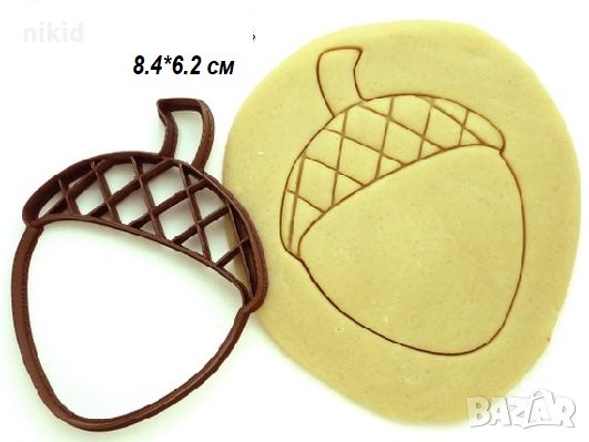 Голям лешник жълъд пластмасов резец форма фондан тесто бисквитки