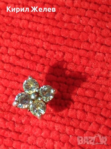 МИНИАТЮРНА СРЕБЪРНА ФЛОРАЛНА ОБЕЦА СРЕБРО ЦВЕТЕ 925 ПРОБА с БЛЕСТЯЩИ ЦИРКОНЧЕТА 32126, снимка 13 - Обеци - 40487874