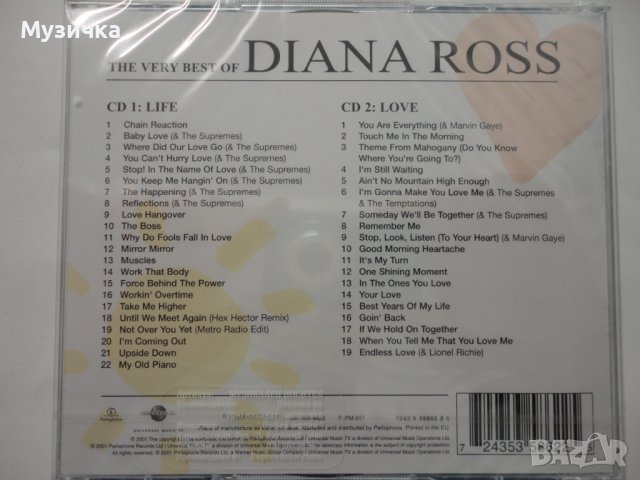 Diana Ross/Love & Life: The Very Best of 2CD, снимка 2 - CD дискове - 37444519