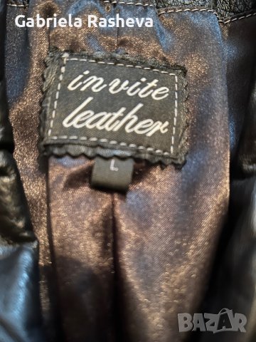 Кожено яке, снимка 5 - Якета - 39024137