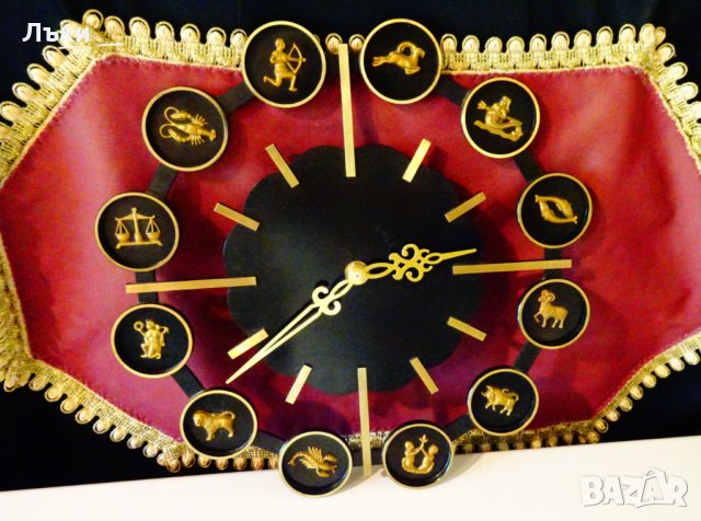 Selva бронзов стенен часовник зодиак,зодии. , снимка 5 - Антикварни и старинни предмети - 33339478