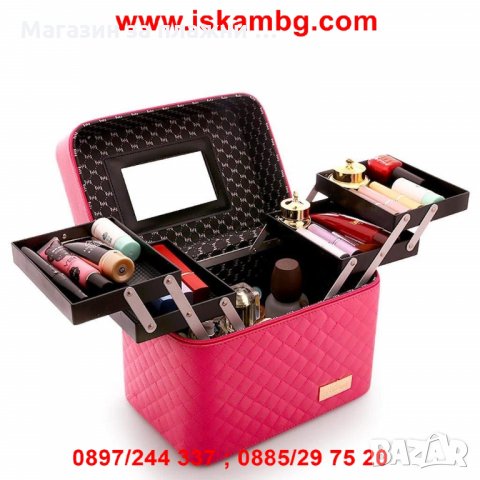 Голям козметичен несесер на 2 нива - модел 2165, снимка 3 - Други - 26768143