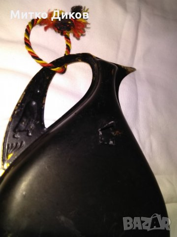 Метална медна делва за стена -може пепелник Йерусалим маркирана 21х12см, снимка 7 - Декорация за дома - 29038970