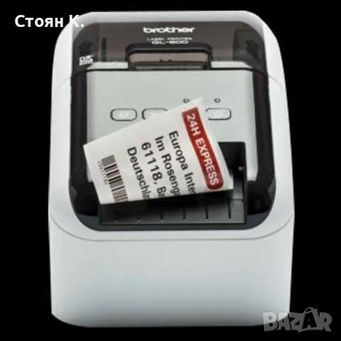 Етикетен принтер Brother QL-800 2г. ГАРАНЦИЯ, снимка 3 - Оборудване за магазин - 53327610