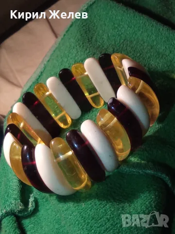 ПРЕКРАСНА РАЗТЕГЛИВА ВИНТИДЖ АРТ КЕХЛИБАРЕНА ГРИВНА от ТОПЕН / ПРЕСОВАН БАЛТИЙСКИ КЕХЛИБАР 47215, снимка 9 - Гривни - 47198801