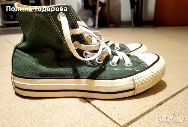 Тъмно зелени кецове CONVERSE, номер 36 , снимка 10 - Кецове - 43217913