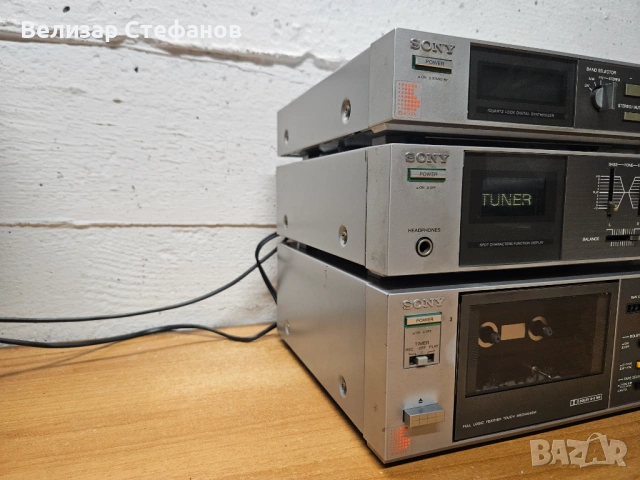  Sony Vintage Hi-Fi Stack – Тунер + Усилвател, снимка 3 - Аудиосистеми - 53430951