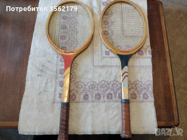 Ретро тенис ракети Тангра, снимка 1 - Тенис - 43790211