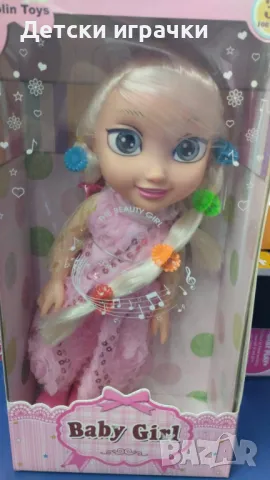 Кукла Елза със светеща коса музикална , снимка 6 - Кукли - 48569595