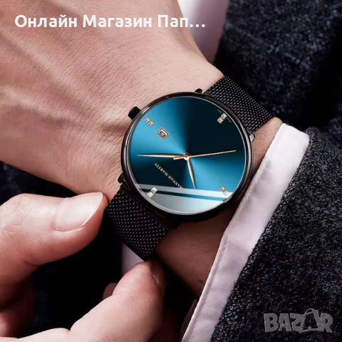 Hannah Martin 901 Мъжки Кварцов Часовник 40mm Минималистичен. Японски механизъм Miyota Co., снимка 3 - Мъжки - 52479120