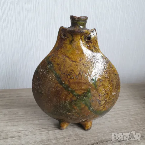 Стара керамична пинта,павурче, снимка 3 - Антикварни и старинни предмети - 49594756