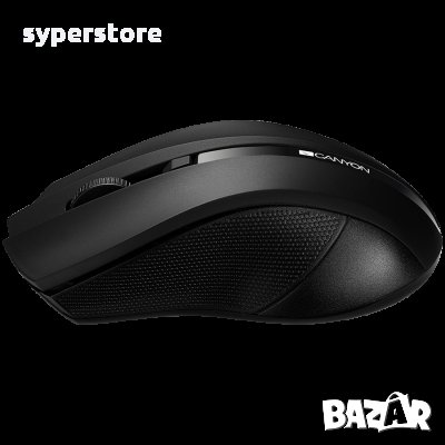 Мишка Безжична CANYON CNE-CMSW05 1600dpi 4btns 2.4GHz Черна Wireless Optical Mouse, снимка 3 - Клавиатури и мишки - 34648937