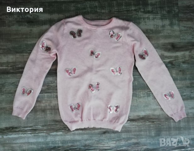 Блузии, клин на Zara и суитчър за 7-8 год./128 см., снимка 3 - Детски пуловери и жилетки - 35195751