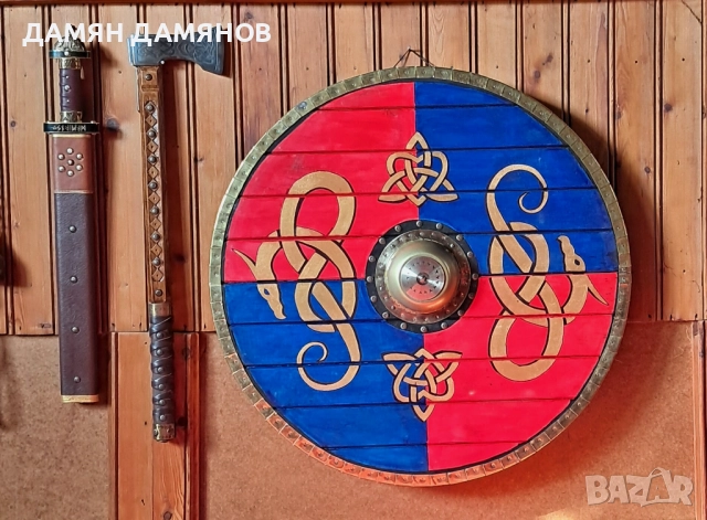 Нормандски щит-дървен, снимка 5 - Други ценни предмети - 52104714