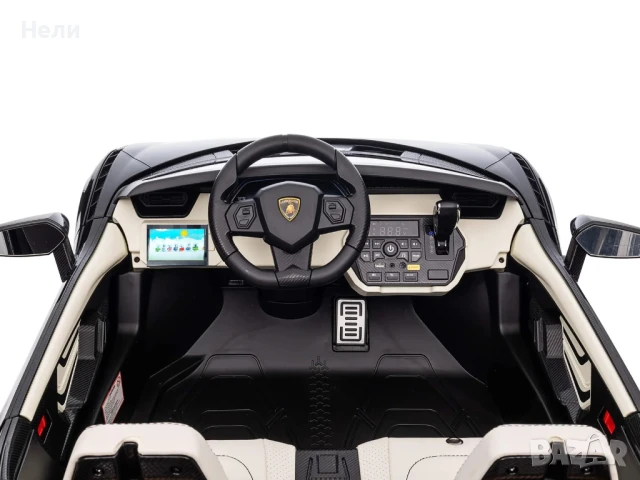 Акумулаторна Двуместна КОЛА Lamborghini SIAN  24V функция дрифт, снимка 16 - Коли, камиони, мотори, писти - 51038700