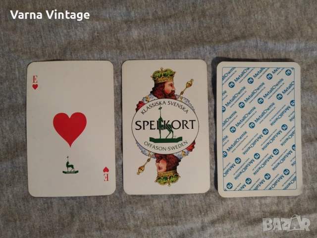 Колекционерски карти за игра на покер. Offason Швеция.