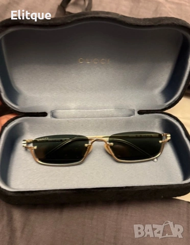 очила с черен обикновен калъф и ув защита Gucci, снимка 4 - Слънчеви и диоптрични очила - 53225370