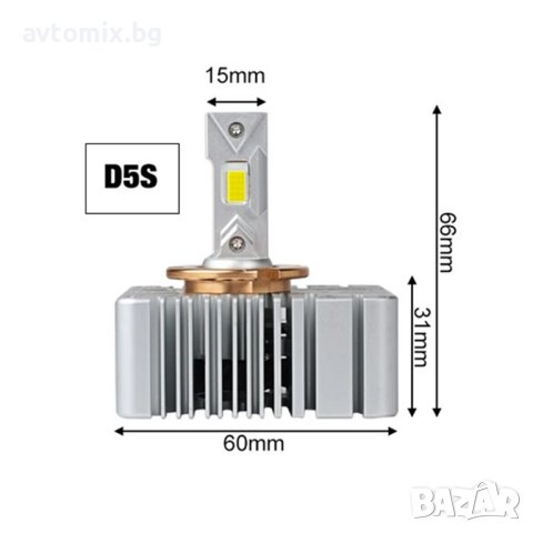 LED Xenon крушки D5S, 70 W, 12000 LM, Canbus D-series , снимка 3 - Аксесоари и консумативи - 43202506