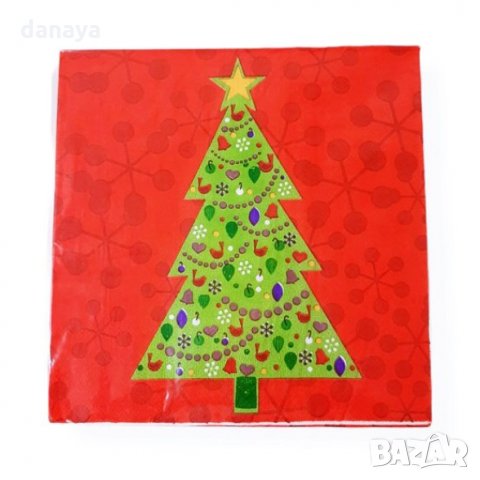 2525 Коледни салфетки за маса, двупластови, 20 броя в пакет, снимка 2 - Аксесоари за кухня - 34735958