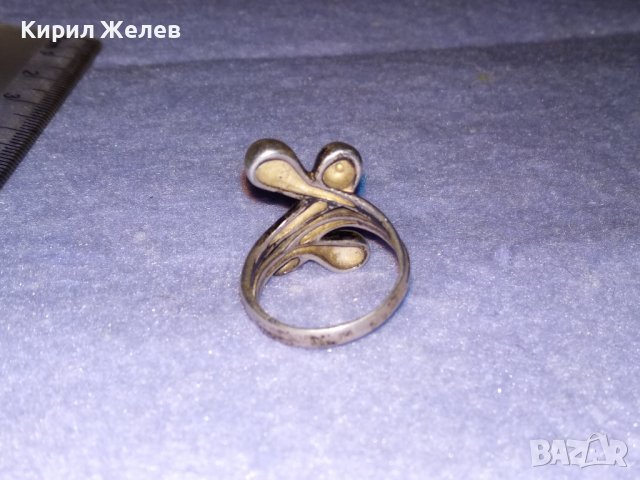СТАР СРЕБЪРЕН ГОТИК АРТ ПРЪСТЕН - ПАНДЕЛКА ВИСОКА ПРОБА ЛАКИРАНО СРЕБРО 36143, снимка 13 - Антикварни и старинни предмети - 39460978