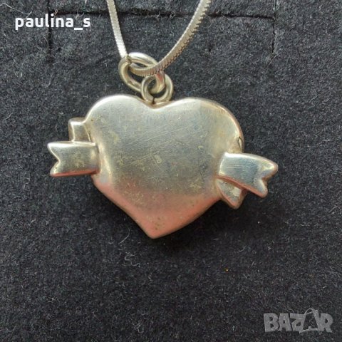 Марково сребърно сърце / Сърце / "Follie Follie" Show, снимка 3 - Колиета, медальони, синджири - 32733353